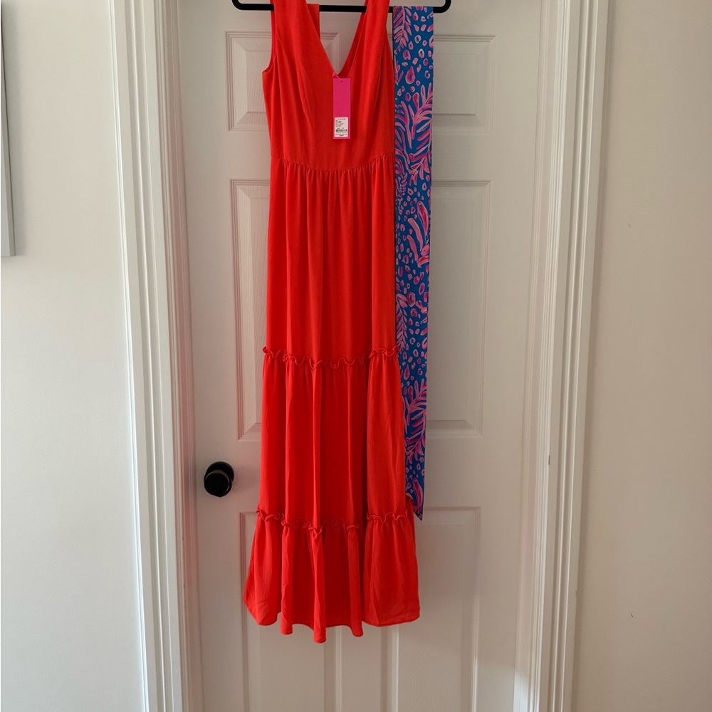 Lilly Pulitzer Red Maxi Dress